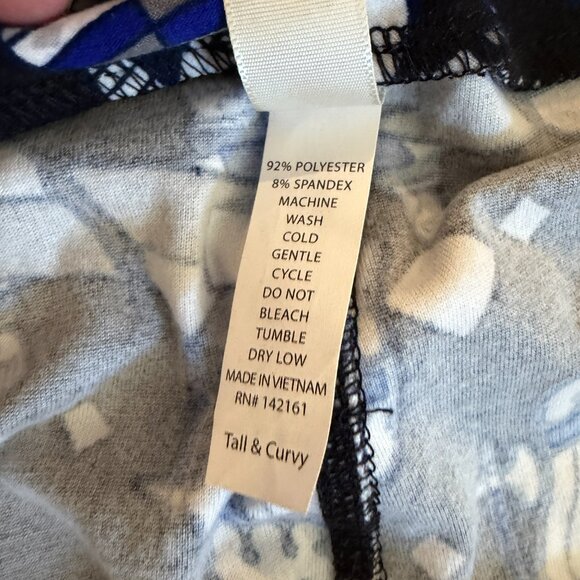 LuLaRoe Leggings • size tall & curvy • Poker Card Pattern • NWOT - Picture 6 of 7